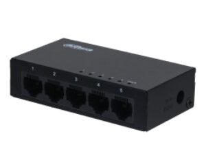 Switch unmanaged 5 porte Gigabit, case metallico