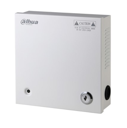 Alimentatore box 12 Vdc 4A, 5 uscite a morsetti