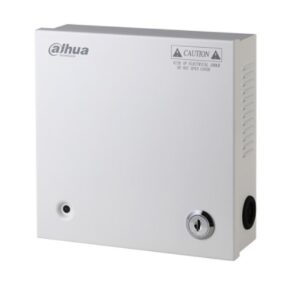 Alimentatore box 12 Vdc 5A, 9 uscite a morsetti