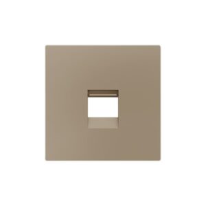ZS55. Placca per connettore RJ45 55x55 mm - 1 inserto - Cham