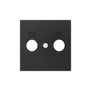 ZS55. Placca copri-inserto TV/R 55x55 mm - Antracite
