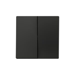 ZS55. Tasto doppio per meccanismo 55x55 mm - Antracite