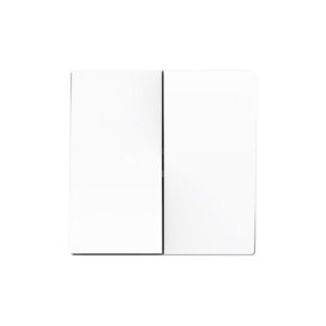 ZS55. Tasto doppio per meccanismo 55x55 mm - Bianco opaco