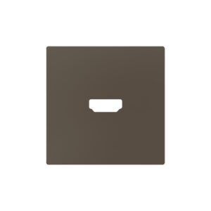 ZS55. Placca per inserto HDMI 55x55 mm - Moka