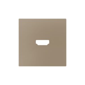 ZS55. Placca per inserto HDMI 55x55 mm - Champagne