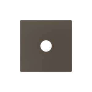 ZS55. Placca per inserto jack 3-5 mm 55x55 mm - Moka