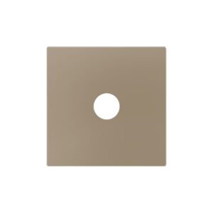 ZS55. Placca per inserto jack 3-5 mm 55x55 mm - Champagne
