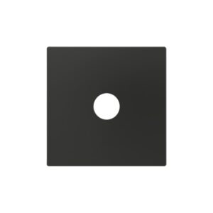 ZS55. Placca per inserto jack 3-5 mm 55x55 mm - Antracite