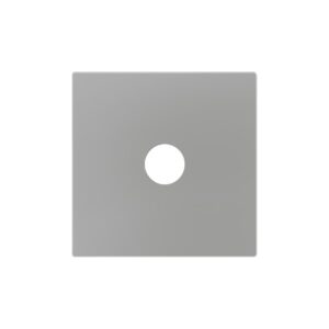 ZS55. Placca per inserto jack 3-5 mm 55x55 mm - Argento
