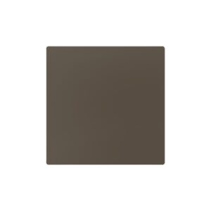 ZS55. Placca cieca 55x55 mm - Moka. Necessaria piastra metal