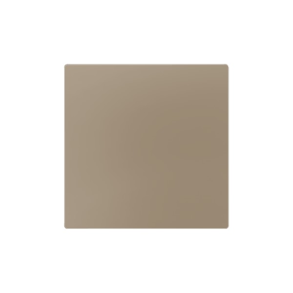 ZS55. Placca cieca 55x55 mm - Champagne. Necessaria piastra