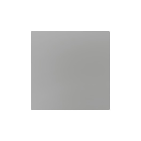 ZS55. Placca cieca 55x55 mm - Argento. Necessaria piastra me