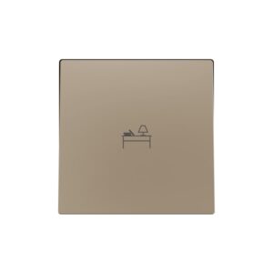 ZS55. Tasto singolo per meccanismo 55x55 mm - Champagne - Pe