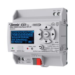 DALI BOX Interface 64 v3. Interfaccia KNX-DALI fino a 64 bal