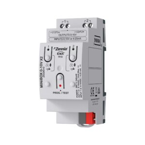 MINiBOX 0-10V X2. Modulo multifunzione con 2 blocchi ingress