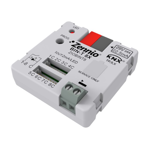 BIN-T 8X. Interfaccia universale con 8 ingressi binari/uscit
