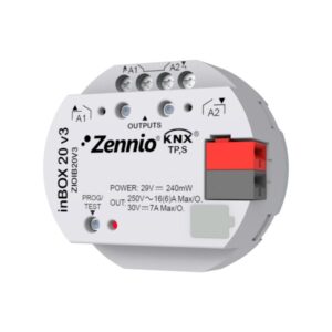 inBOX 20 v3. Attuatore multifunzione KNX da incasso - 2 usci