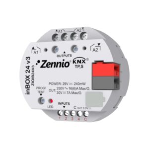 inBOX 24 v3. Attuatore multifunzione KNX da incasso - 2 usci
