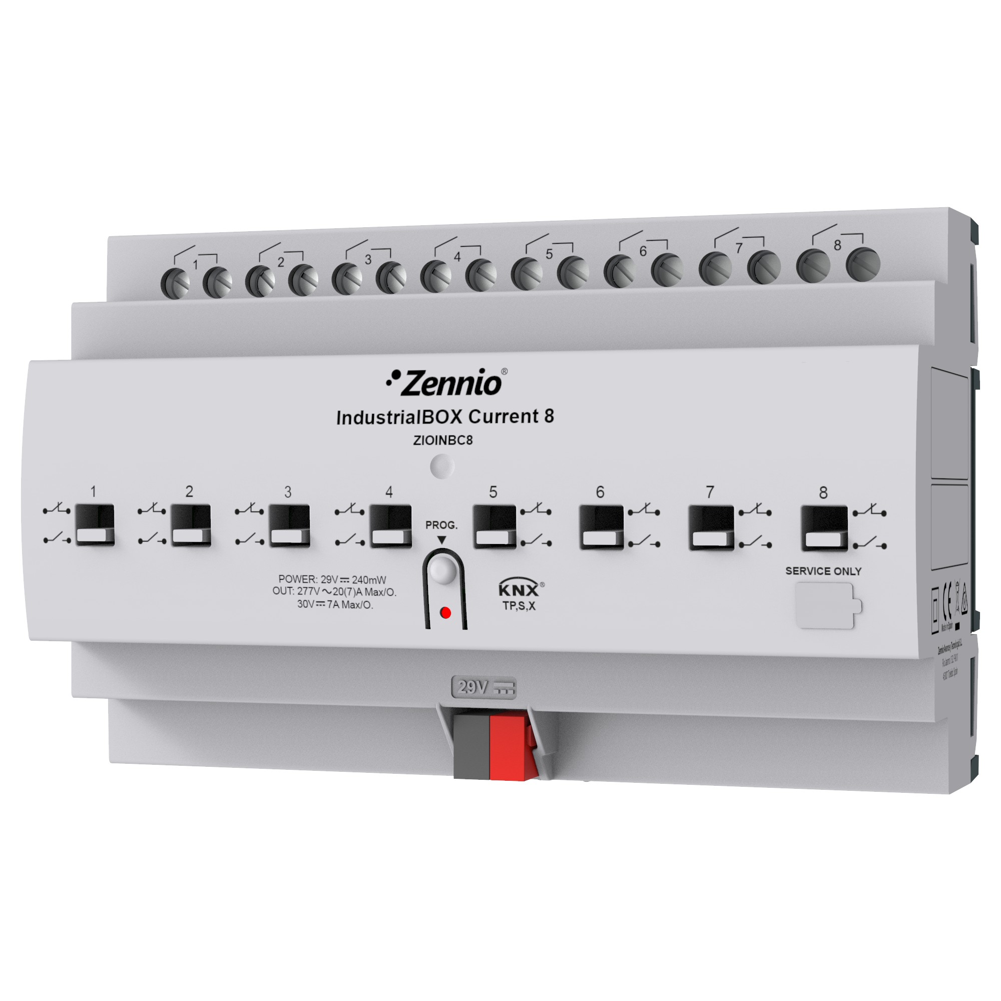 IndustrialBOX Current 8. Attuatore industriale con 8 uscite