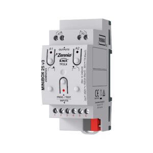 MINiBOX 25 v3. Attuatore multifunzione con KNX Secure - 2 us