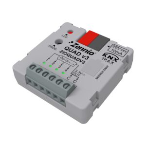 QUAD v3. Modulo con 4 ingressi analogico-digitali con LED in