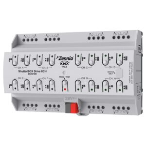 ShutterBOX Drive 8CH. Attuatore tapparelle 8 canali con rile