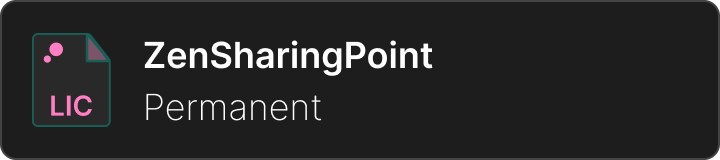 ZenSharingPoint - Licenza per scambio dati - Licenza permane