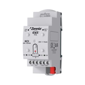 KCI. Interfaccia KNX per 4 contatori consumi con uscite impu
