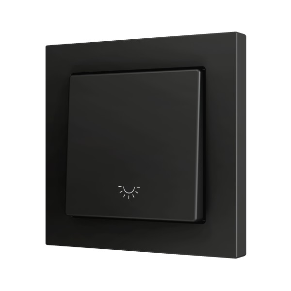ZS55. Pulsante Soft semplice per 1 ingresso binario 55x55 mm