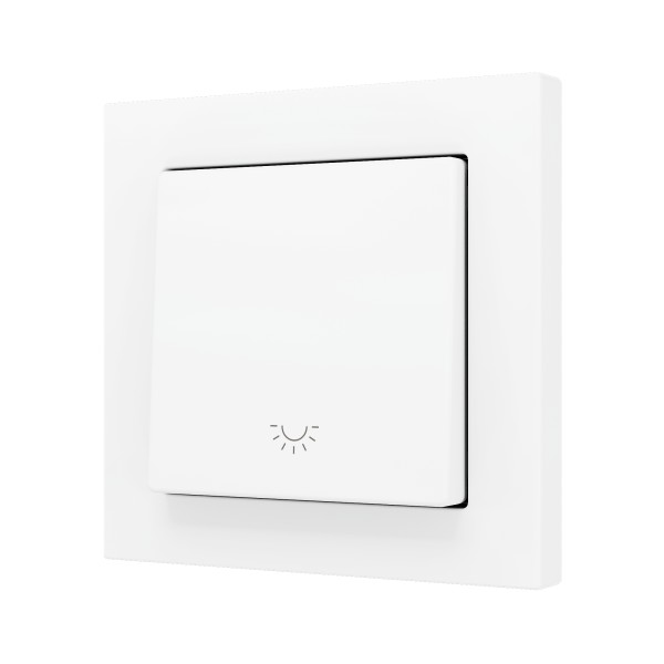 ZS55. Pulsante Soft semplice per 1 ingresso binario 55x55 mm