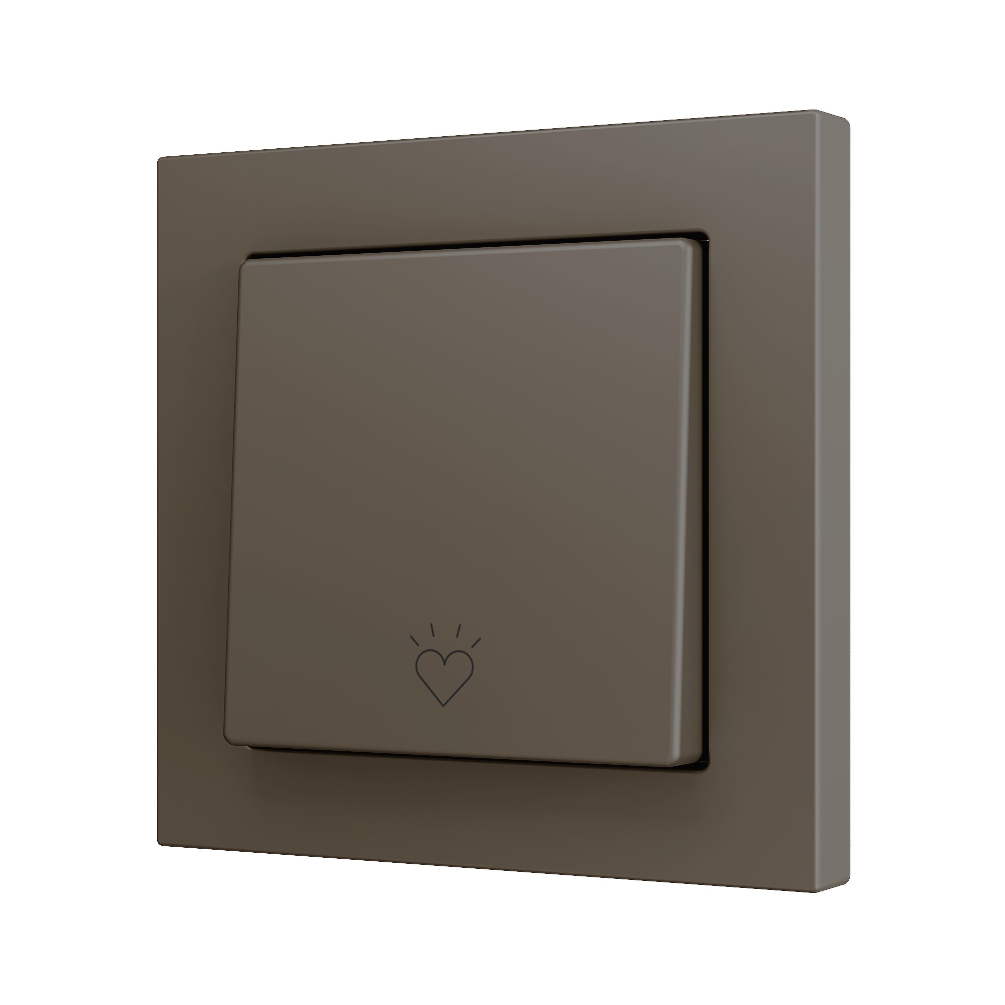 ZS55. Pulsante Soft semplice per 1 ingresso binario 55x55 mm