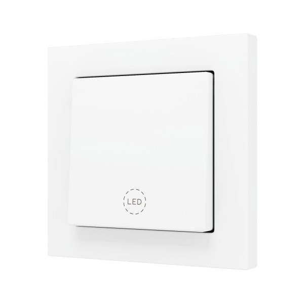 ZS55. Pulsante Soft semplice per 1 ingresso binario 55x55 mm