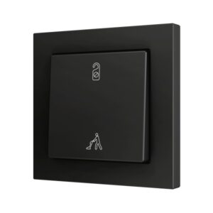 ZS55. Pulsante Soft semplice per 2 ingressi binari 55x55 mm