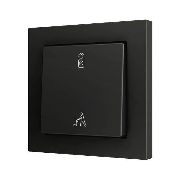 ZS55. Pulsante Soft semplice per 2 ingressi binari 55x55 mm