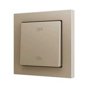 ZS55. Pulsante Soft semplice per 2 ingressi binari 55x55 mm