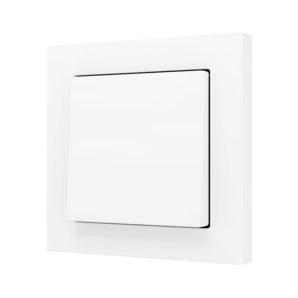 ZS55. Pulsante Soft semplice per 2 ingressi binari 55x55 mm