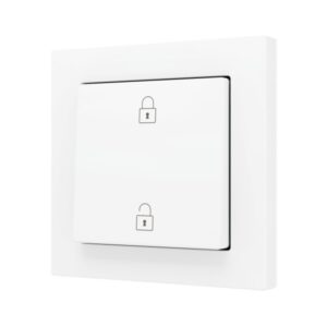 ZS55. Pulsante Soft semplice per 2 ingressi binari 55x55 mm