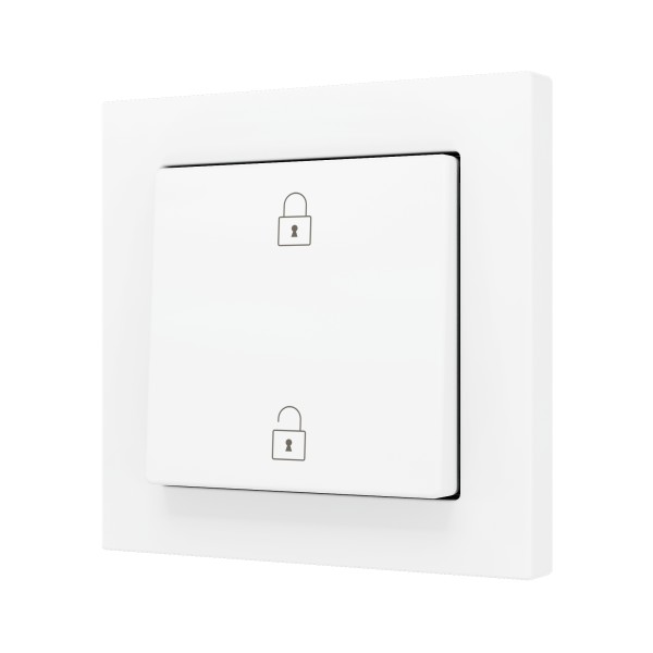 ZS55. Pulsante Soft semplice per 2 ingressi binari 55x55 mm