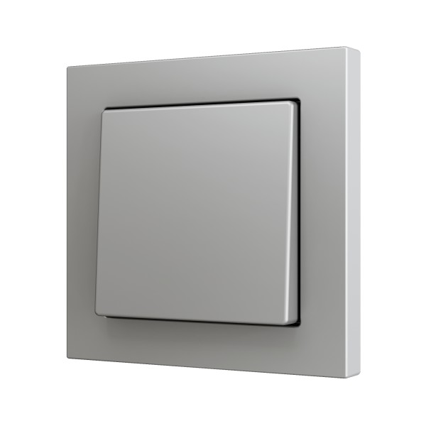 ZS55. Pulsante Soft semplice per 2 ingressi binari 55x55 mm