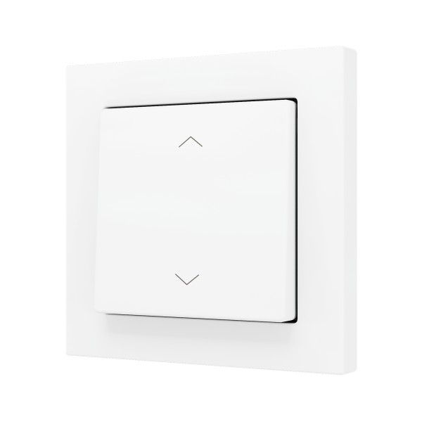 ZS55. Pulsante Soft semplice per 2 ingressi binari 55x55 mm