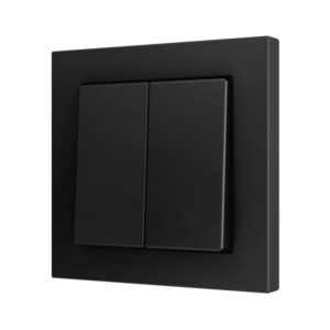 ZS55. Pulsante Soft doppio per 2 ingressi binari 55x55 mm -