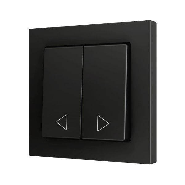 ZS55. Pulsante Soft doppio per 2 ingressi binari 55x55 mm -