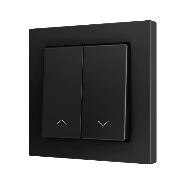 ZS55. Pulsante Soft doppio per 2 ingressi binari 55x55 mm -