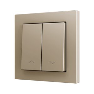 ZS55. Pulsante Soft doppio per 2 ingressi binari 55x55 mm -