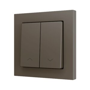 ZS55. Pulsante Soft doppio per 2 ingressi binari 55x55 mm -