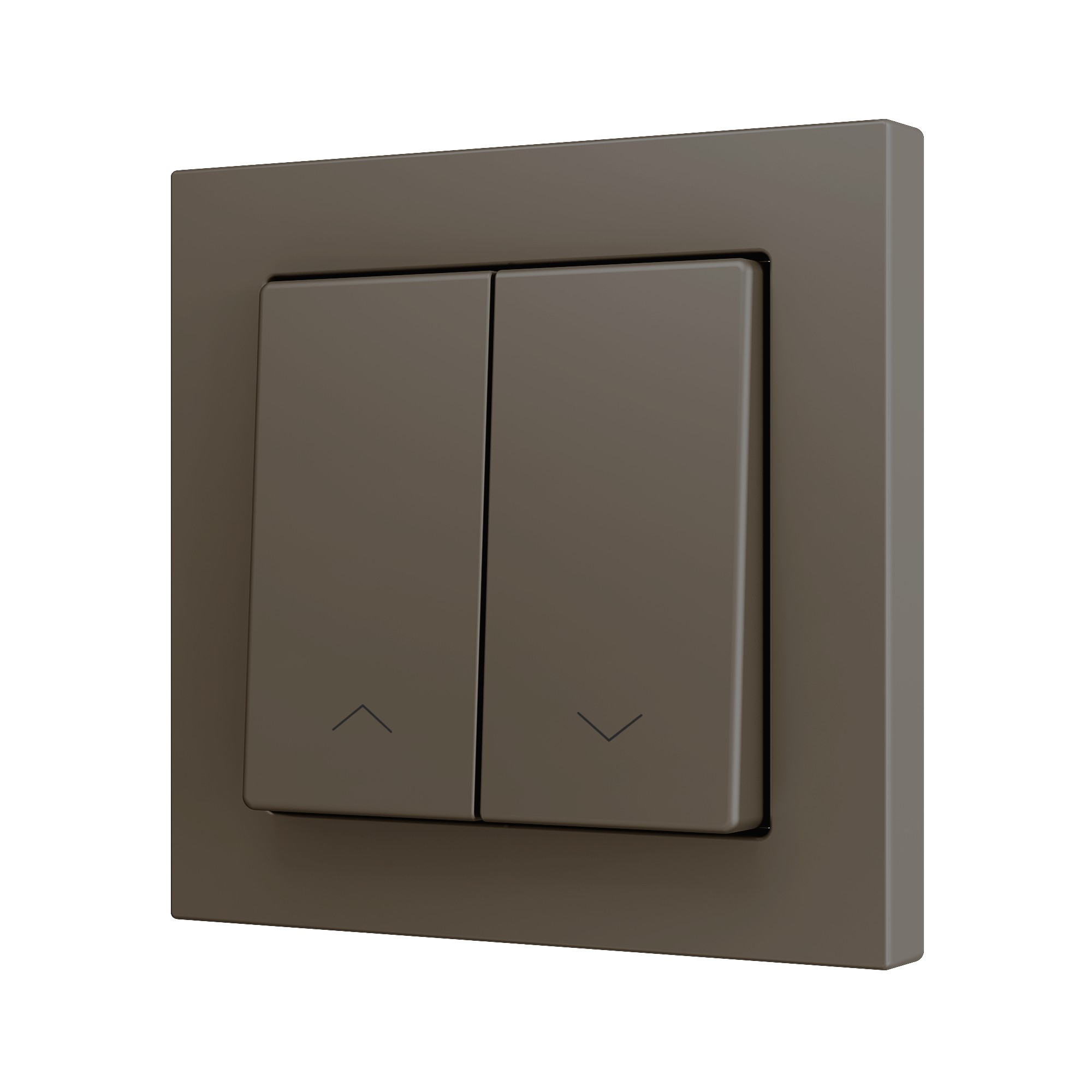 ZS55. Pulsante Soft doppio per 2 ingressi binari 55x55 mm -