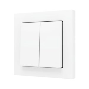 ZS55. Pulsante Soft doppio per 4 ingressi binari 55x55 mm -