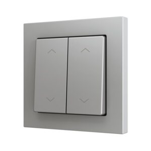 ZS55. Pulsante Soft doppio per 4 ingressi binari 55x55 mm -