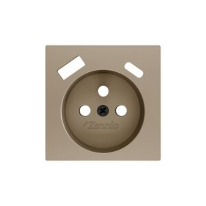 ZS55. Placca per presa francese con USB C e A 55x55 mm - Cha