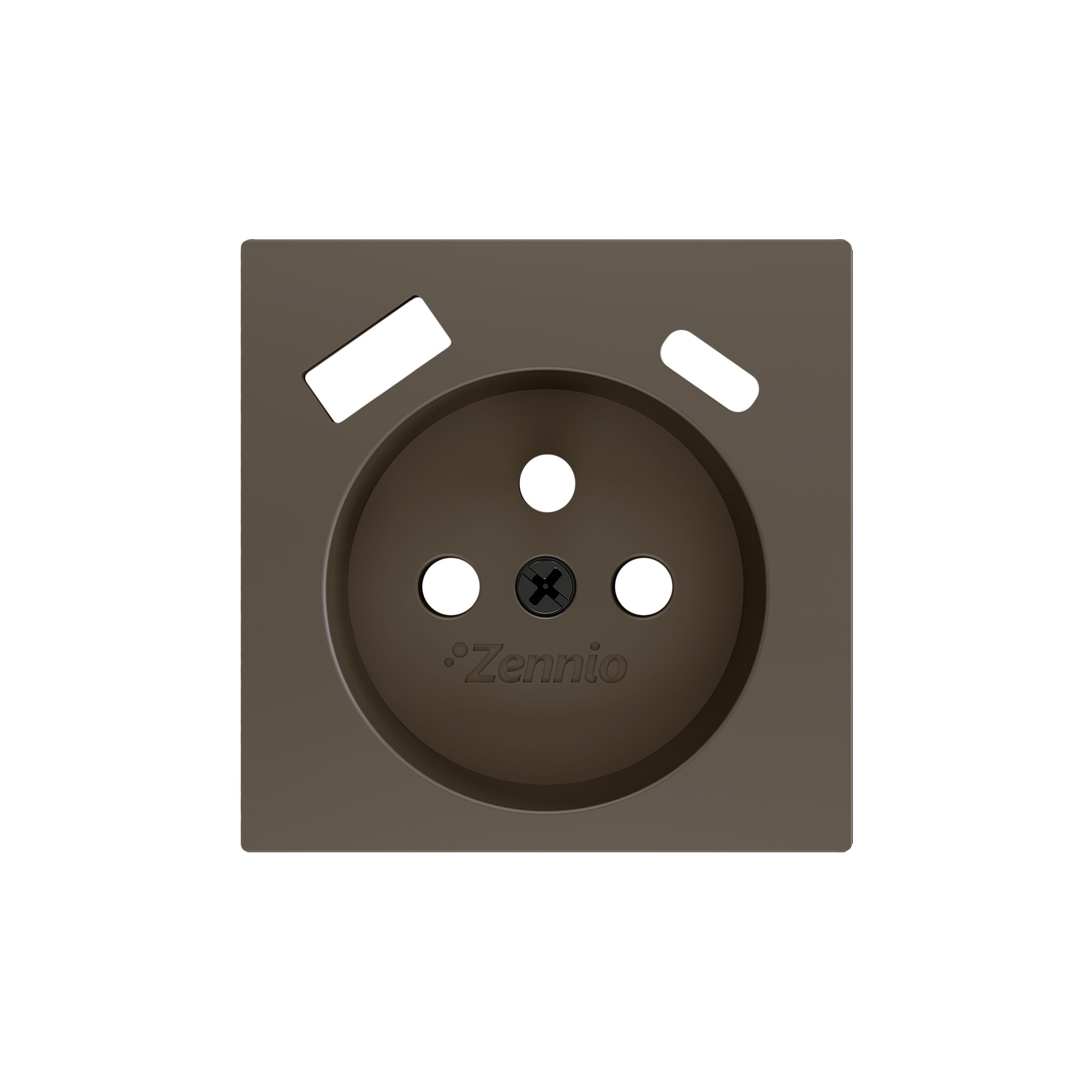 ZS55. Placca per presa francese con USB C e A 55x55 mm - Mok